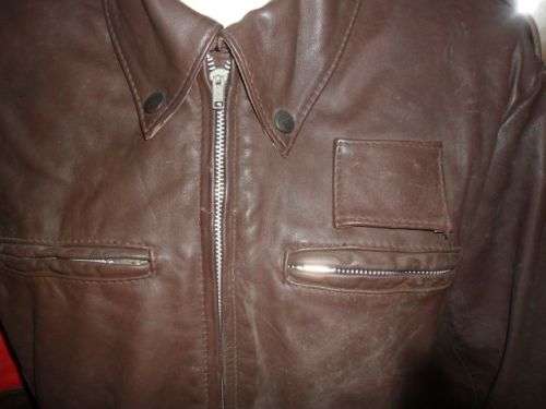 SA ARMY MILITARY POLICE LEATHER JACKET  SIZE 48 -----122cm