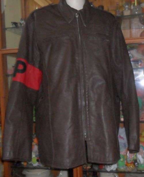 SA ARMY MILITARY POLICE LEATHER JACKET  SIZE 48 -----122cm