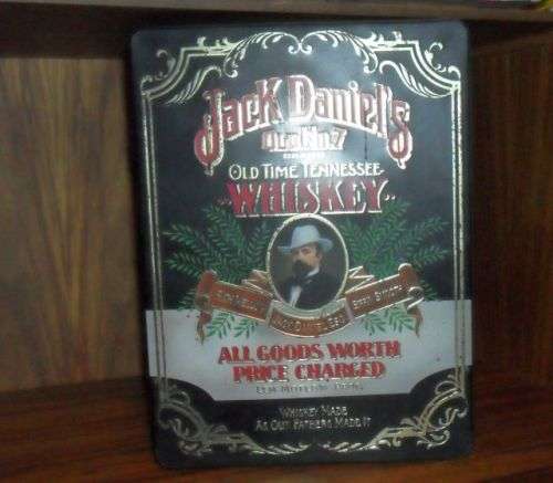 VINTAGE JACK DANIELS OLD NUMBER 7 BRAND DOUBLE TIN