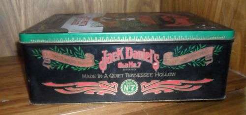 VINTAGE JACK DANIELS OLD NUMBER 7 BRAND DOUBLE TIN