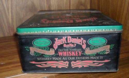 VINTAGE JACK DANIELS OLD NUMBER 7 BRAND DOUBLE TIN