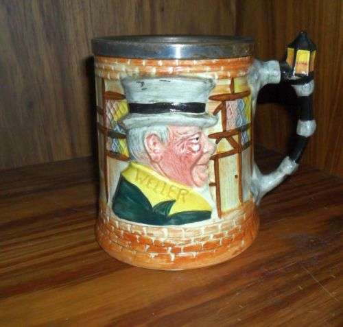 VINTAGE 1950'S LANDCASTER SANDLAND DICKENS CHARACTER-WELLER AND SAIREY GAMP BY TH SANDLAND- TOBY JUG
