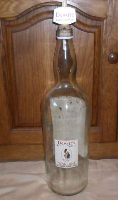 4.5 LITRE DEWAR GLASS BOTTLE PLUS CORK