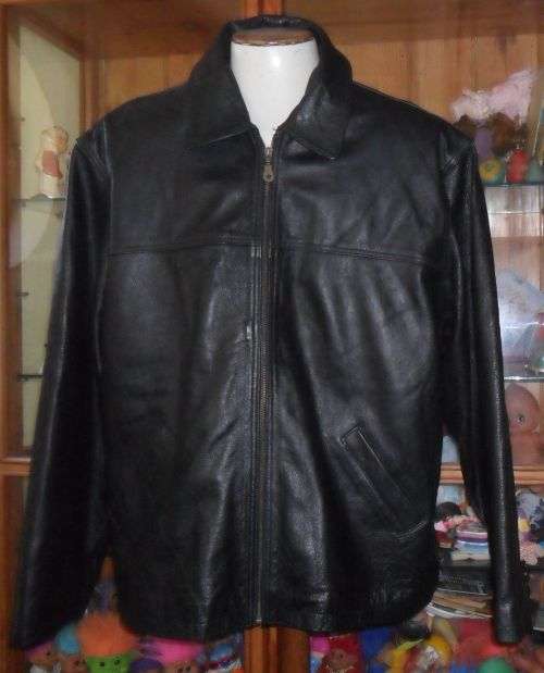 PIERRE CARDIN PARIS BLACK MEN'S LEATHER JACKET SIZE XXL  AS NEW