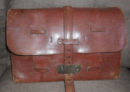 ANTIQUE BROWN 5 COMPARTMENT LEATHER SATCHEL