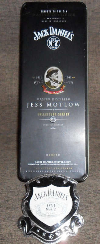 JACK DANIELS SINGLE TIN - JESS MOTLOW COLLECTORS SERIES PLUS BELT BUCKLE