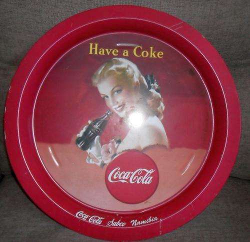 COCA COLA SUBCO NAMIBIA ROUND METAL TRAY