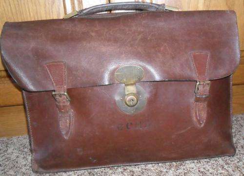 MENS LEATHER 3 COMPARTMENT SATCHEL