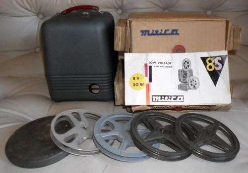 MITICA 8MM 8S PROJECTOR PLUS REELS AND MANUAL