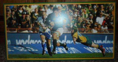 ACTION PHOTOGRAPH OF SPRINGBOK PIERRE SPIES