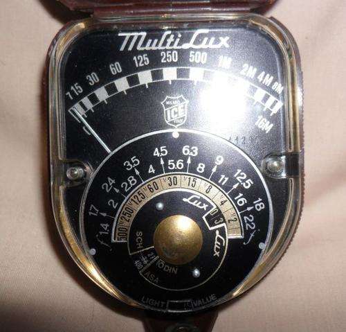 MULTILUX LIGHT METER -ICE OF MILANO ITALY