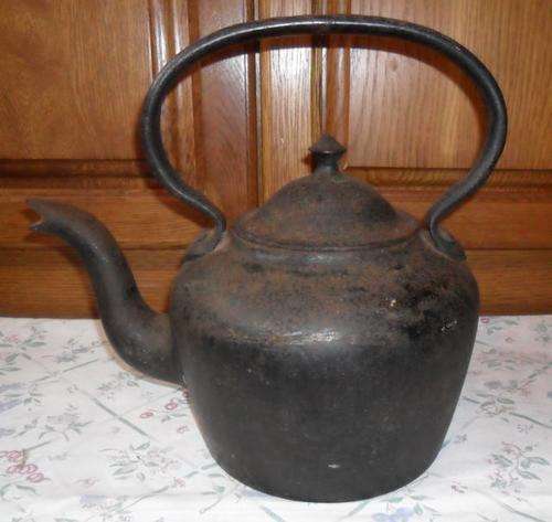 ANTIQUE KENRICK 10 PINT CAST IRON KETTLE
