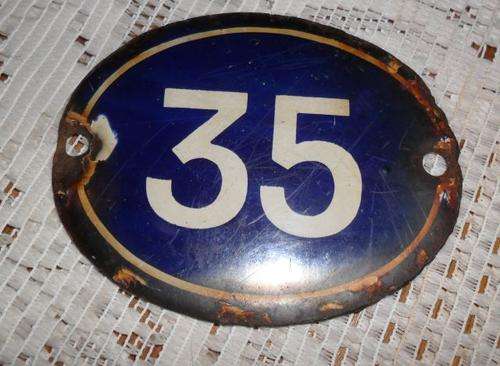 OVAL ENAMEL NUMBER 35
