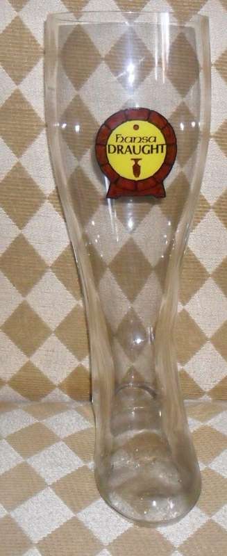 1.5 LITRE HANSA DRAUGHT GLASS BOOT -31CM HEIGHT