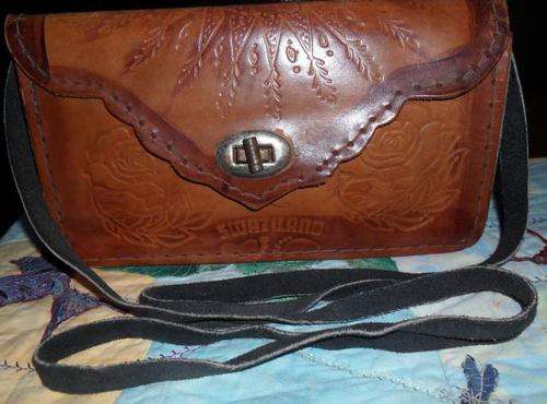 SMALL LEATHER BAG -21CM X 12CM