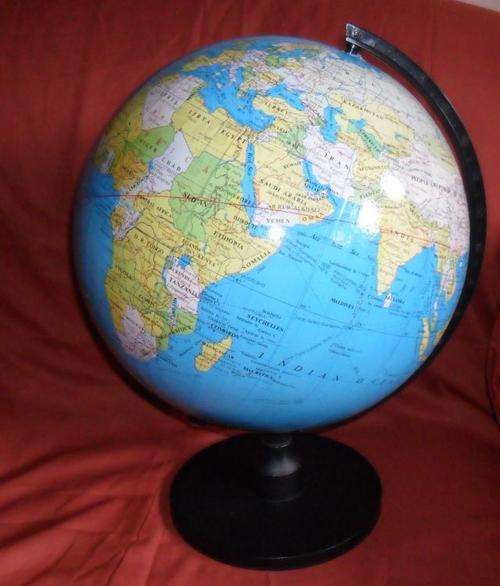 LEGEND WORLD GLOBE -12 INCH ON A PLASTIC STAND