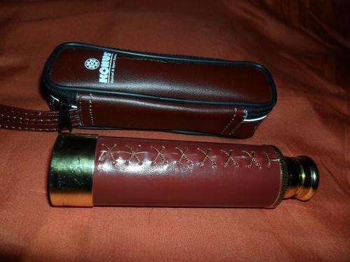 KONUS 25X 30MM NAUTICAL BRASS TELESCOPE.