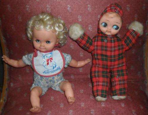 CUTE VINTAGE DOLL AND MONKEY