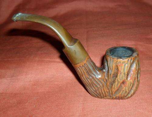 VINTAGE BOGEN FULL BENT BRIAR SMOKING PIPE CA. 1950