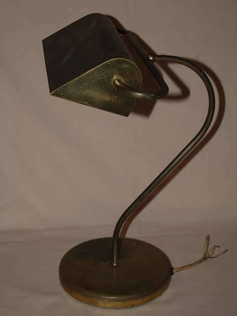 OLD BRASS DESK LAMP
