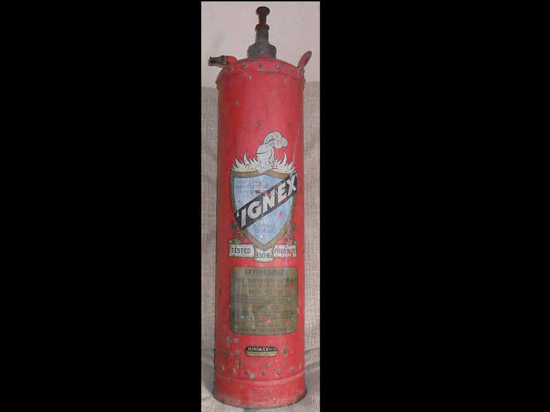 RARE 1940'S FIRE EXTINGUISHER