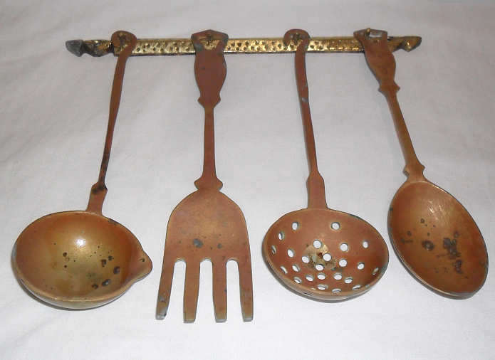 BRASS KITCHEN UTENSILS
