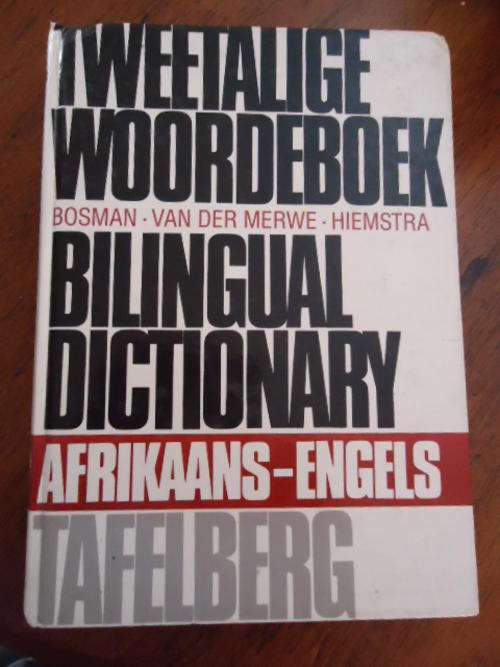 TWEETALIGE WOORDBOEK Afrikaans - Engels by Bosman etc. (H/C)