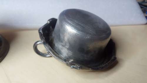 Vintage Shaving Cup with Silver Insert - Meriden B. Company/ Roger Bros.