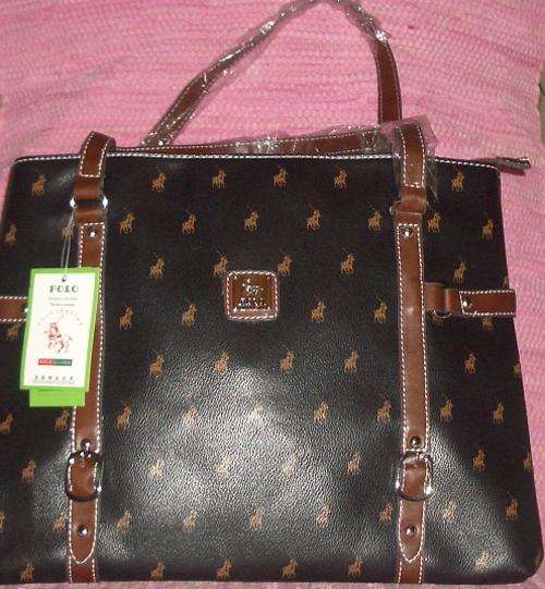 POLO BLACK AND BROWN HANDBAG - SPACIOUS AND GRAND!!!!!!!!!