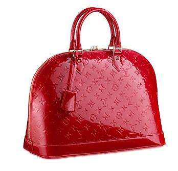 LOUIS VUITTON HANDBAG - RED - CLASS HAS JUST GONE TO A NEW DIMENSION!!!!!!!!!