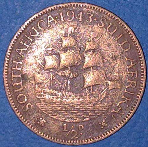 1943 Half Penny GEORGIVS VI REX IMPERATOR: - RARE IN THIS CONDITION!!!!