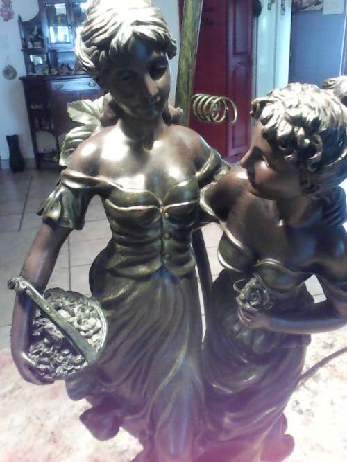 WIDDOP BINGHAM & Co ART NOUVEAU LAMP 66cmTALL