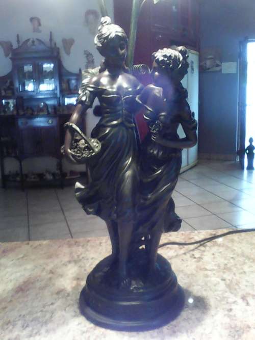 WIDDOP BINGHAM & Co ART NOUVEAU LAMP 66cmTALL