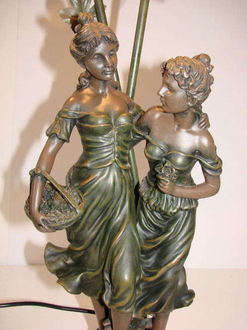 WIDDOP BINGHAM & Co ART NOUVEAU LAMP 66cmTALL