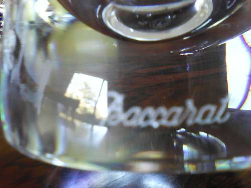 BACCARAT 9" CRYSTAL "TORNADO" VASE