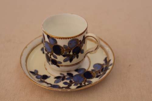 COFFEE CAN AND SAUCER FROM A SHIPPING LINE