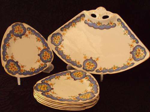 BURLEIGHWARE SANDWICH SET c1930