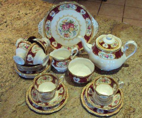 ROYAL ALBERT LADY HAMILTON TEA SET