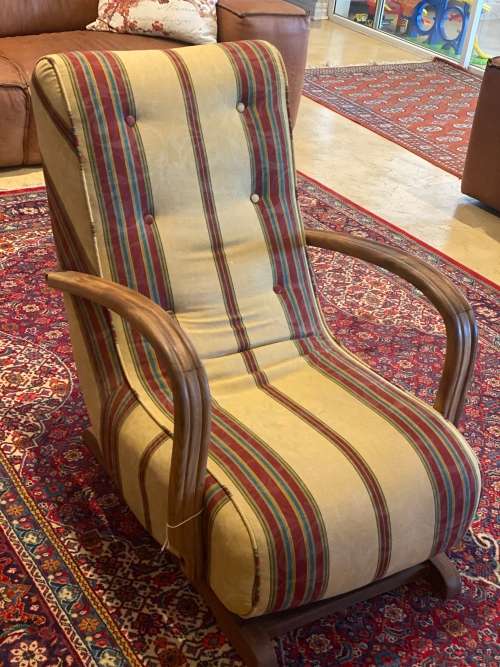 Vintage c1930s Art Deco Banana Rocking Chair