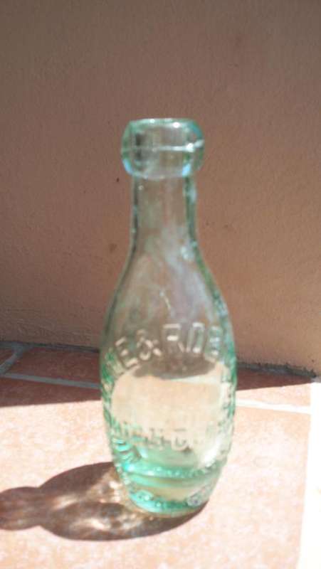 COLLECTABLE GLASS MINERAL WATER BOTTLE