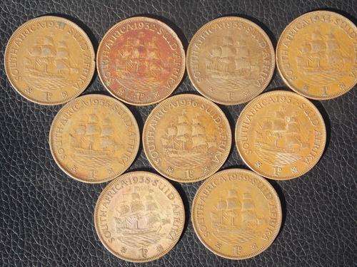 Amazing Union 1D Penny Lot - 1931 - 1939 in Sequence **Ultra Scarce**    9 Coins 1 Bid