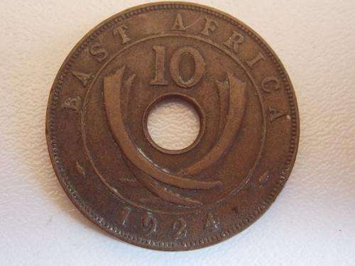 1924 East Africa 10 Cents - **Scarce Coin**
