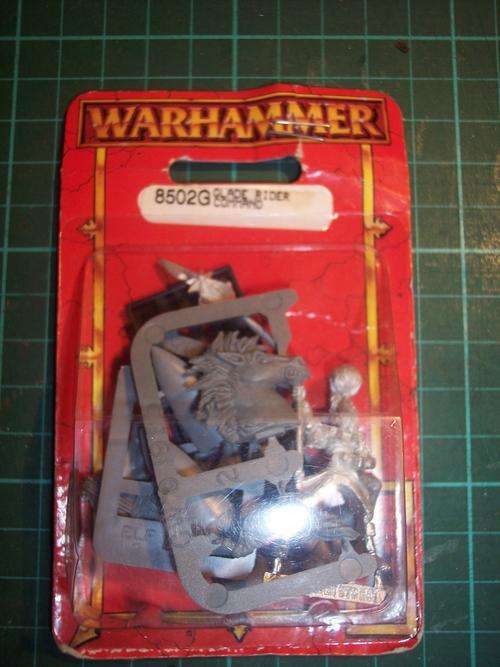 warhammer  - elf glade rider in blister  (metal)