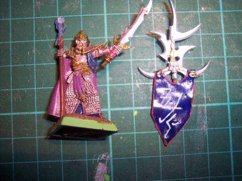 warhammer  - dark elf limited edition standard bearer (metal)