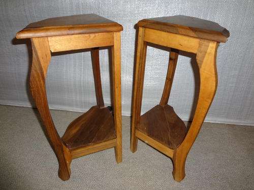 2 side table - very stylish tables -  imbuia?