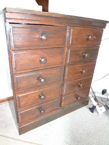 pine 10 drawer cabinet  - 90cm*80cm  and 76cm height