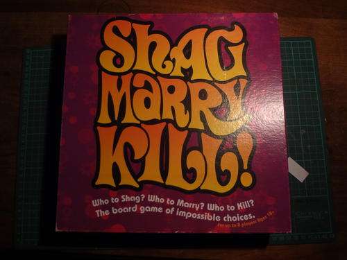 boardgame - shag  marry  kill! - complete