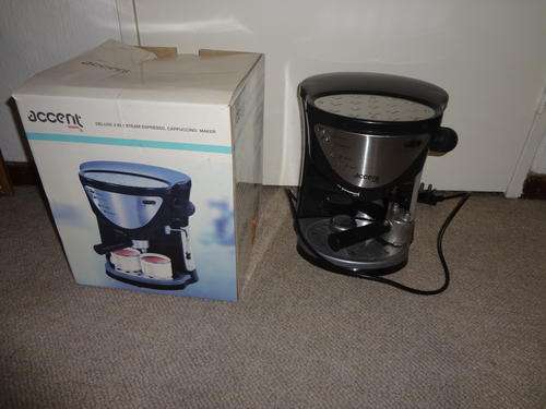 Accent coffee machine - deluxe 2 in 1 steam expresso, cappuccino maker