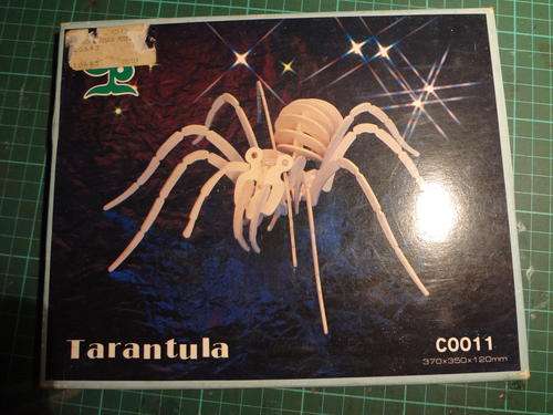 wooden model - Tarentula (still wrapped)