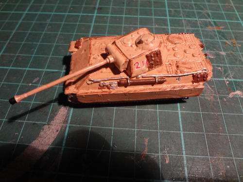 15mm - world war 2 - german Panther tank dessert painted (metal)